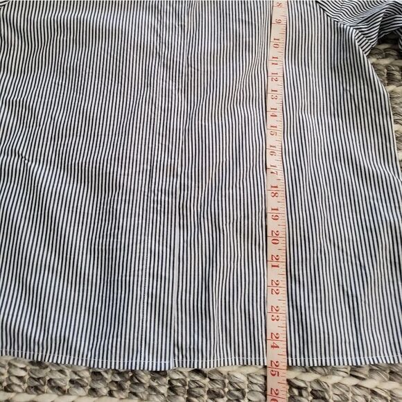 J.Crew Lace-Eyelet Collar Poplin Blouse Size L - Picture 11 of 12